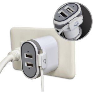 Siig AC-PW1A22-S1 Bndl Fast Charging Usb Wall And