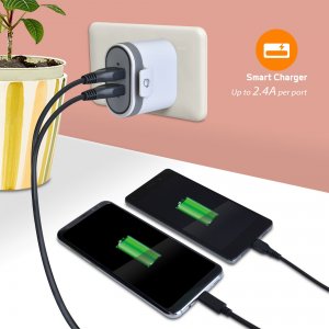 Siig AC-PW1A22-S1 Bndl Fast Charging Usb Wall And