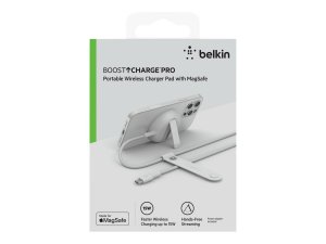 Belkin WIA004BTWH Magsafe Pad With Stand, No Psu, Wh