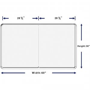 Lorell LLR 18321 Mounting Frame For Whiteboard - Silver - 1 Each