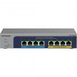 Netgear MS108EUP-100NAS 8-port Ultra60 Poe++ Multi-gigabit 2.5g