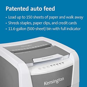 Kensington K52050AM P-5 Security Rated Micro Cut Shredding Turns Paper