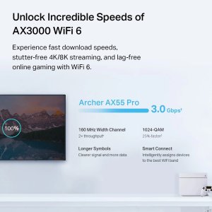 Tplink ArcherAX55Pro Ax3000 Wifi 6 Pro Router