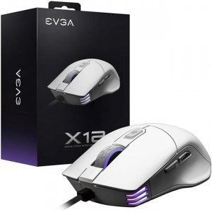 Evga 905-W1-12WH-KR X12 8k Wired Gaming Mouse - Customizable White