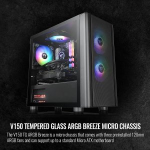 Thermaltake CA-1R1-00S1WN-02 Cs Ca-1r1-00s1wn-02 V150 Tg?argb Breeze E