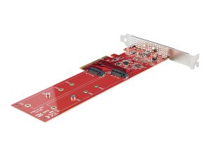 Startech DUAL-M2-PCIE-CARD-B Dual M.2 Pcie Ssd Adapter Card, Pcie X8  