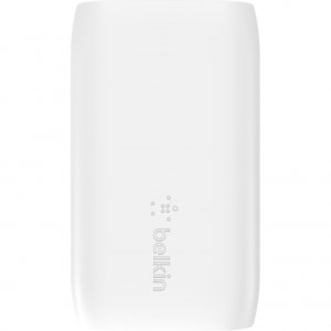 Belkin WCB008DQWH 32w Ac Charger, 20w Usb-c, 12w Usb-a, Wht