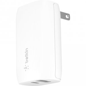 Belkin WCB008DQWH 32w Ac Charger, 20w Usb-c, 12w Usb-a, Wht