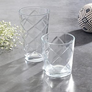 Gibson 78978-16RR 16pc Etched Glass Tumbler Set