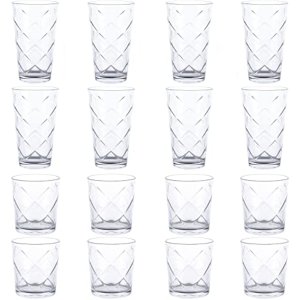 Gibson 78978-16RR 16pc Etched Glass Tumbler Set