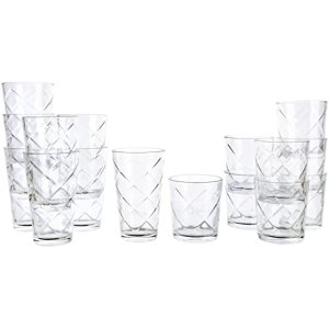 Gibson 78978-16RR 16pc Etched Glass Tumbler Set