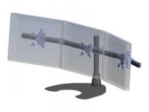 Hat 100-D16-B03 Triple Monitor Desk Stand, Taa