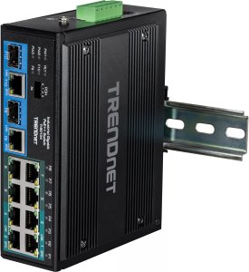 Trendnet TI-BG104 10 Port Industrial Poe Din Rail