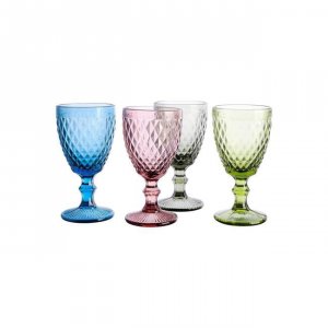 Gibson 80685-04RR Asst 4pc 11 Oz Goblet Glasses