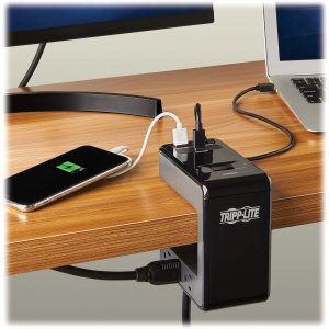 Tripp TLP648UCBAM Surge Protector 6 Outlet 3 Usb