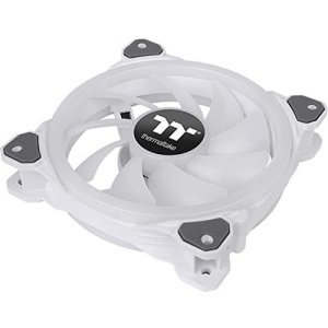 Thermaltake CL-F127-PL12SW-A Pure Argb White 120mm Case Fan, 3 Pack