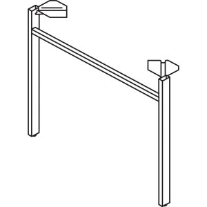 Hon HONLPLLEG24USVR Leg,mod,u-leg,24w,sv