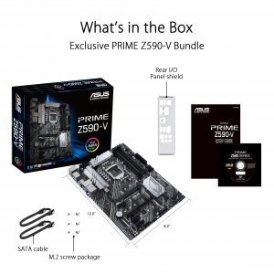 Asus PRIME Z590-V Mb Prime Z590-v Z590 Lga1200 Max128gb Ddr4 Pcie Atx 