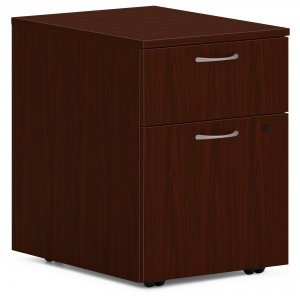 Hon HONPLPMBFLT1 Mobile Mahogany Pedestal With Locking Drawer