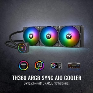 Thermaltake CL-W300-PL12SW-B Th360 Argb Mb Sync Cooler, Lga1700 Ready