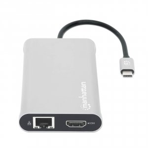 Intellinet 130660 Usb-c Pd 12-in-1 Triple-hdmi Monitor Docking Station