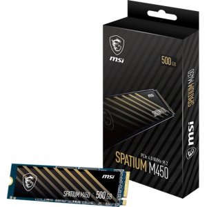 Msi ‎SPATIUM M450 PCIe 4.0 NVMe M.2 500GB Ssd Sm450n500 Spatium M4