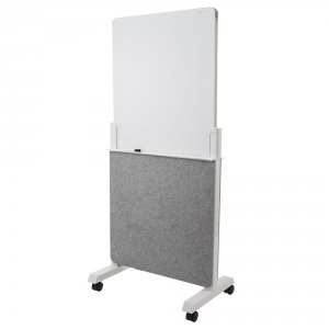 Acco QRT Q293066W Quartet Agile Easel - White Tempered Glass Surface -