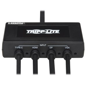 Tripp B321-4X1-HDVC Presentation Adapter 4-port 4k60hz Hdmi Dp Usb C  