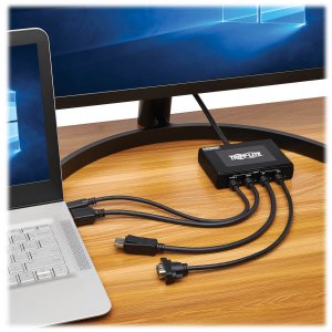 Tripp B321-4X1-HDVC Presentation Adapter 4-port 4k60hz Hdmi Dp Usb C  