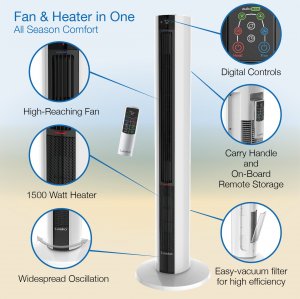 Lasko FH500 Fan  Space Heater Combo Tower