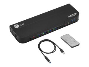 Siig CE-KV0F11-S1 Ac Ce-kv0f11-s1 4x1 Hdmi 4k Hdr Kvm Usb3.0 Switch Wi