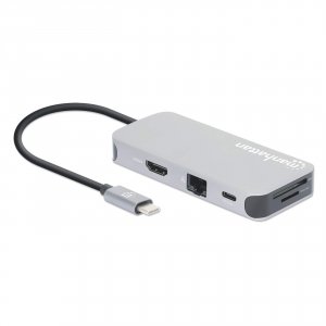 Intellinet 130615 Usb-c 8-in-1 Docking Station With Power Delivery