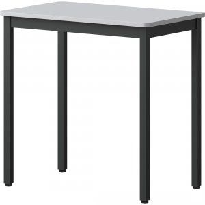 Lorell LLR 60752 Utility Table - Gray Rectangle, Laminated Top - Powde