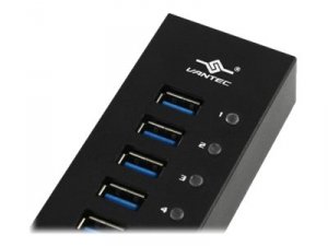 Vantec UGT-AH131U3-BK Ac Ugt-ah131u3-bk 13pt Usb3.0 Aluminum Hub Data 