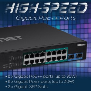 Trendnet TPE-BG182G 18port Gigabit Poe++ Switch