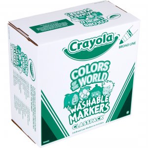 Crayola CYO 588228 Multicultural Colors Washable Markers - Broad Marke