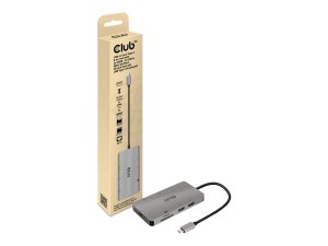 Club CSV-1593 Usb 3.2 Gen1 Type-c 8-in-1 Hub - 2 Hdmi, 2 Usb-a, Rj45, 