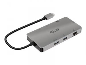 Club CSV-1593 Usb 3.2 Gen1 Type-c 8-in-1 Hub - 2 Hdmi, 2 Usb-a, Rj45, 