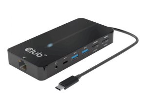 Club CSV-1595 Csv-1595 Usb-c 7-in-1 Hub With 2x Hdmi, 2x Usb-a, 1x Rj4