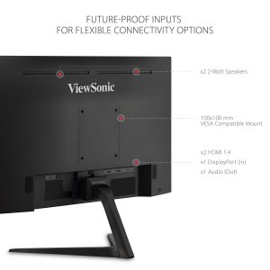 Viewsonic VX2418-P-MHD 24in Gaming Mon 19x10 1ms Mprt 165hz