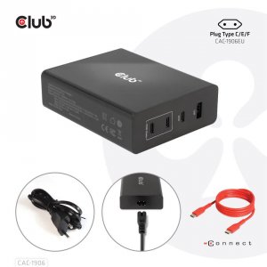 Club CAC-1906 3x Usb-c And 1x Usb-a Support. Pd 3.0 Support. This Prod