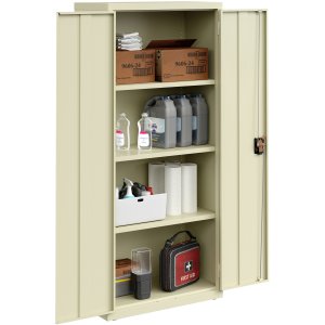 Lorell LLR 69830PTY Slimline Storage Cabinet - 30 X 42 X 66 - 4 X Shel