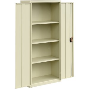 Lorell LLR 69830PTY Slimline Storage Cabinet - 30 X 42 X 66 - 4 X Shel