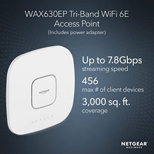 Netgear WAX630EP-100NAS Insight Axe7800 6e Ap Wpa