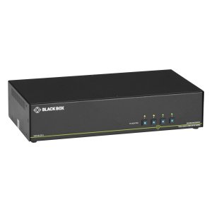 Black SS4P-DH-HDMI-U Secure Niap 3.0 Kvm Switch - Dual-head, Hdmi, 4k,