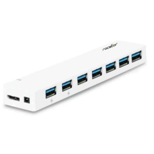 Rocstor Y10P003-B1 Usb 3.0 7-port Hub With 2 Charging Ports - 7 Usb 3.