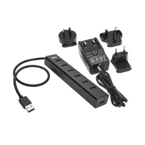 Tripp U360-007-AL-INT Usb-a Mini Hub 7-port Usb 3.2 Gen 1 Aluminum Wit