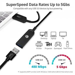 Siig CB-US0V11-S1 Cb Cb-us0v11-s1 Usb 3.0 Aoc Male To Female Active Ca