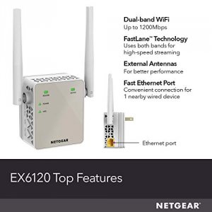 Netgear EX6120-100NAS Ex6120 Ieee 802.11ac 1.17 Gbits Wireless Access 