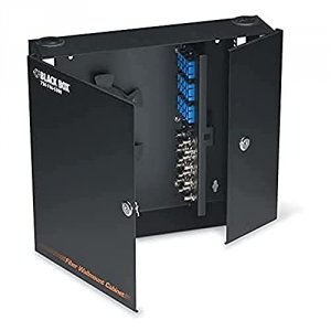 Black JPM402A-R3 Wallmount Fiber Enclosure, Locking, 4 Slot